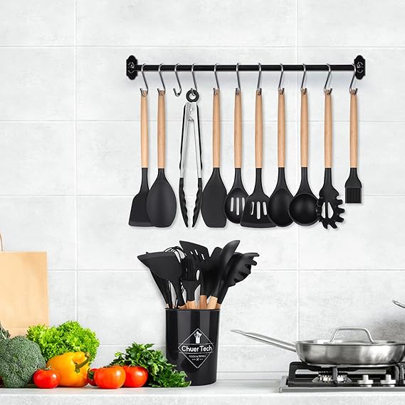 Kit de Utensilios de Cocina de Silicona Premium - Practicidad, Seguridad y Estilo en Cada Preparación